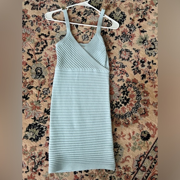 PRINCESS POLLY Emelie mini bodycon light blue knit dress - Picture 5 of 5